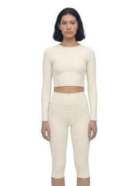 LONG SLEEVE CROPPED TOP - Ovario